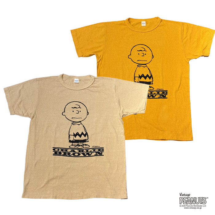 WAREHOUSE & CO. Lot YP126S-2 I NEED ALL THE FRIENDS (CHARLIE BROWN):イエロー/カフェオレ