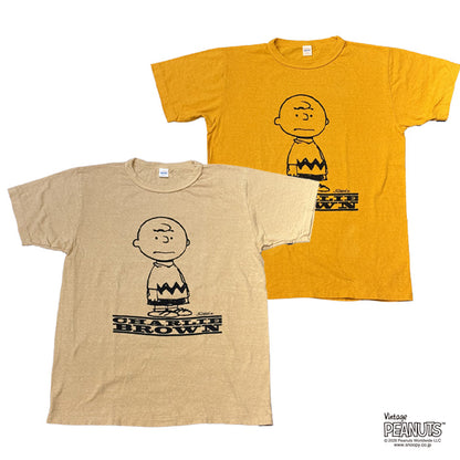 WAREHOUSE & CO. Lot YP126S-2 I NEED ALL THE FRIENDS (CHARLIE BROWN):イエロー/カフェオレ