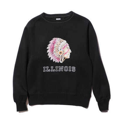 ILLINOIS Flocky Pt Sweat【AB12201】:ブラック