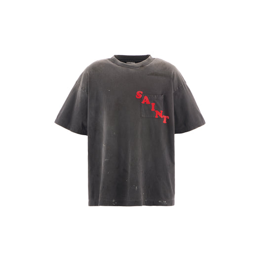 SAINT Mxxxxxx(セントマイケル) SM-HR1-0000-009 SS TEE / POCKET / BLACK