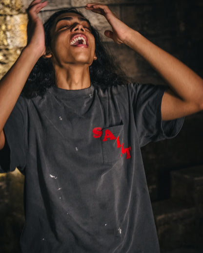 SAINT Mxxxxxx(セントマイケル) SM-HR1-0000-009 SS TEE / POCKET / BLACK