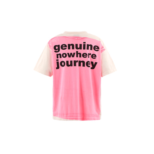 SAINT Mxxxxxx(セントマイケル)×A BATHING APE®(アベイシングエイプ) SM-HR1-0000-C33 / BAPE_SS TEE / HANDPRINT /WHT+PNK