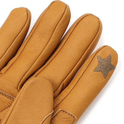 ZIP LEATHER GLOVE/ジップレザーグローブ:ブラック