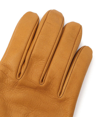 ZIP LEATHER GLOVE/ジップレザーグローブ:ブラック