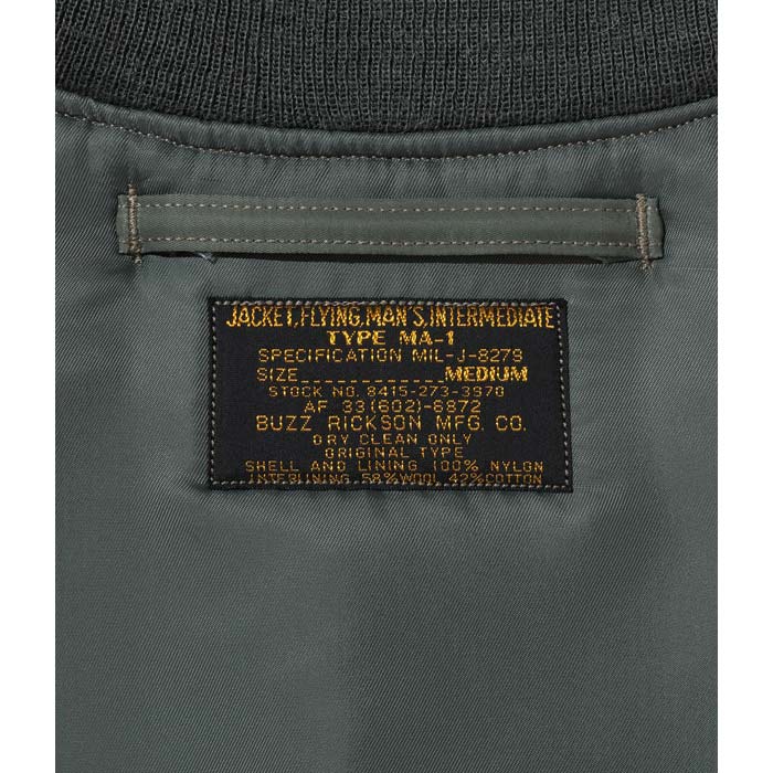 バズリクソンズ Lot No. BR14920 / Type MA-1 SLENDER ORIGINAL SPEC. “BUZZ RICKSON MFG. CO.”