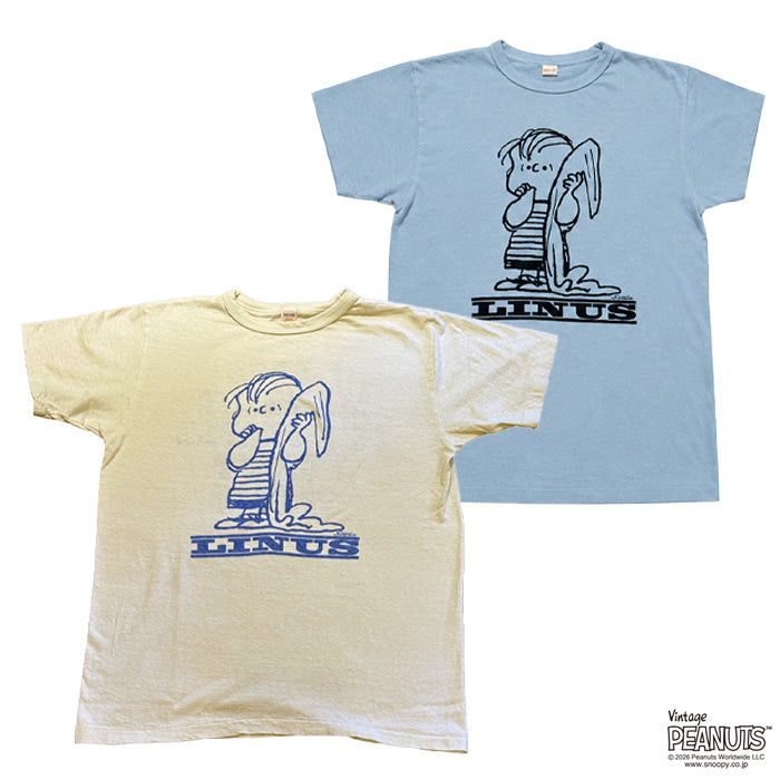 WAREHOUSE & CO. Lot YP126S-4 I LOVE MANKIND...(LINUS):クリーム/サックス