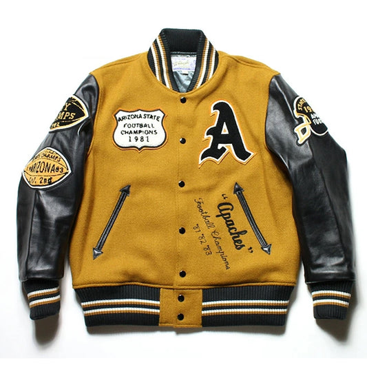 30oz. Wool Melton Award Jacket “APACHES”