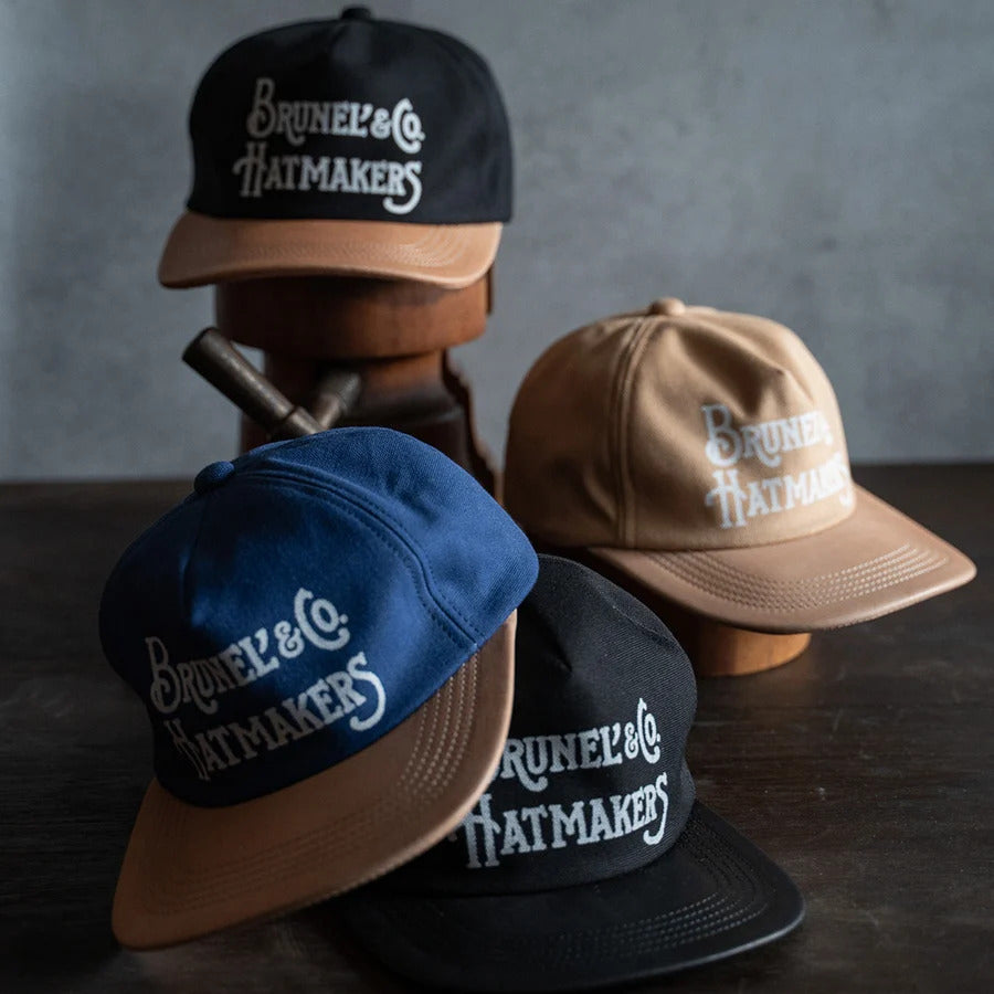 BRUNEL&Co. HATMAKERS TURNER CAP BLACK/BLACK・BEIGE/NUME・BLUE/NUME・BLACK/NUME