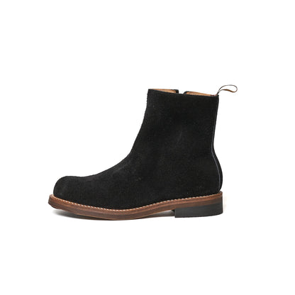 ローリングダブトリオ RDT-A14 CASPER Black Oil Suede キャスパー ブラック オイルスエード メンズ レザー サイドジップ ブーツ