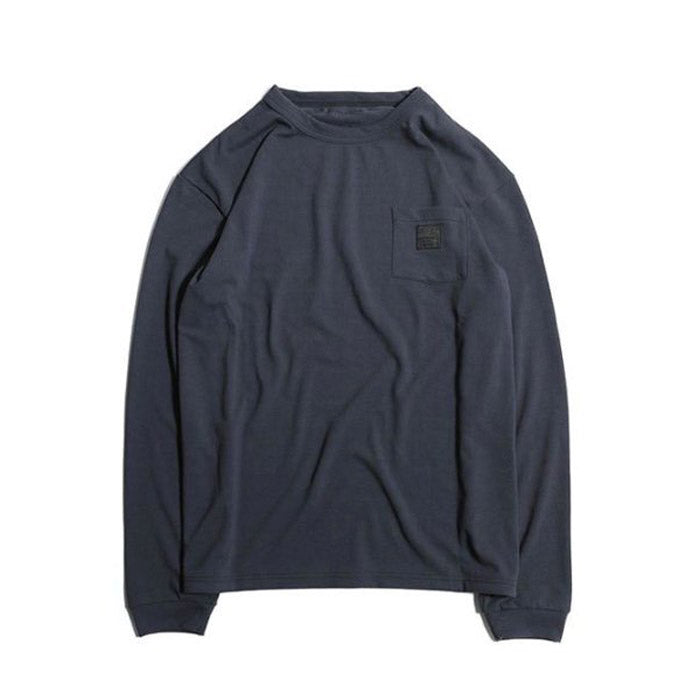 トロフィークロージング “Monochrome” Logo Pocket PC L/S Tee ロングスリーブ Tシャツ ノンウォッシュ Charcoal