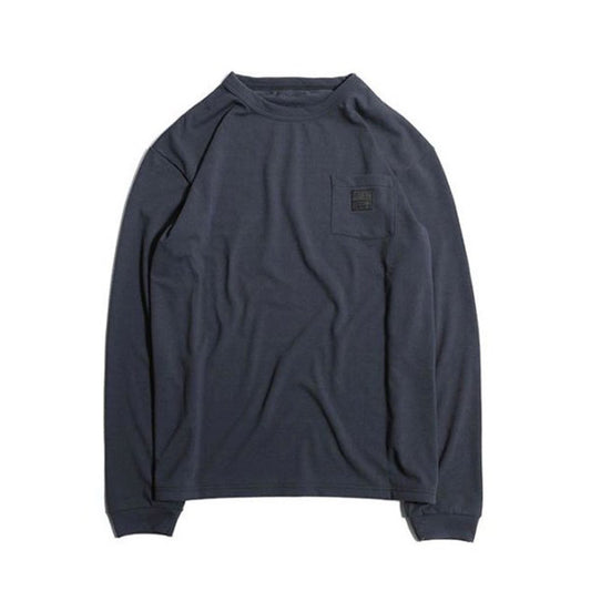 トロフィークロージング “Monochrome” Logo Pocket PC L/S Tee ロングスリーブ Tシャツ ノンウォッシュ Charcoal