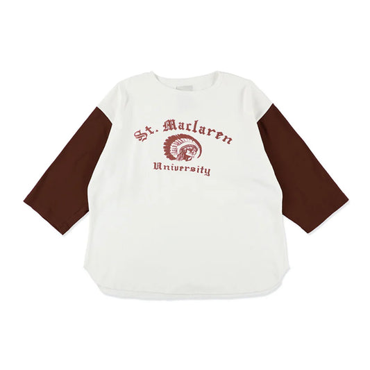 ST. MACLAREN UNIV. BASEBALL TEE ベースボール Tシャツ