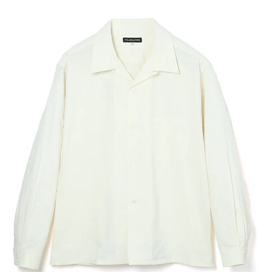 Lot.902 Palm Tree Jacquard Shirt -White-