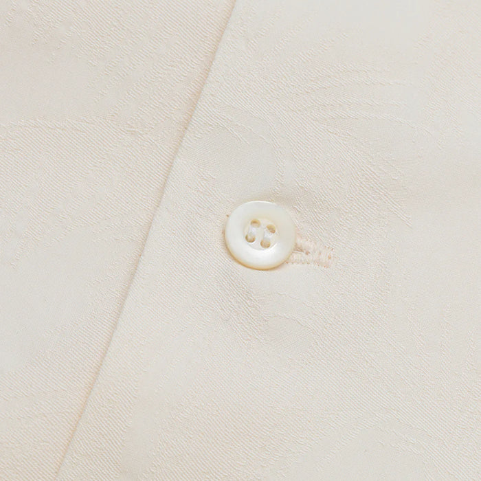 Lot.902 Palm Tree Jacquard Shirt -White-