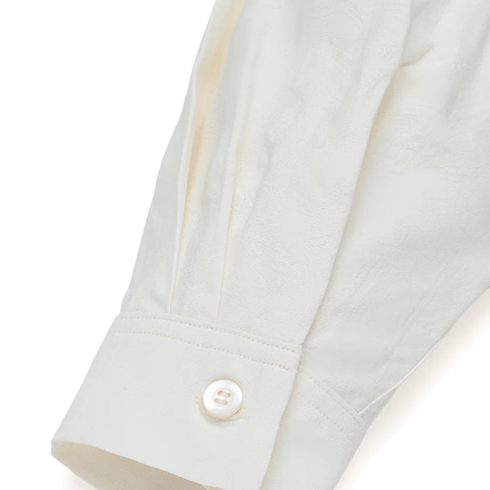 Lot.902 Palm Tree Jacquard Shirt -White-