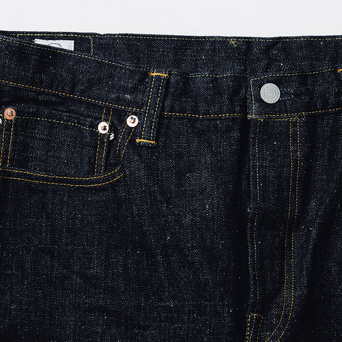 0611 15.5oz SLUB-NEP DENIM RELAX FIT BUTTON FLY