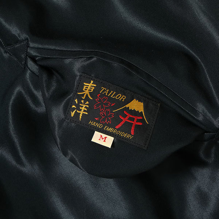 TAILOR TOYO Lot No. TT15972-219 / Mid 1950s Style Acetate Souvenir Jacket “WHITE DRAGON” × “TIGER HEAD”