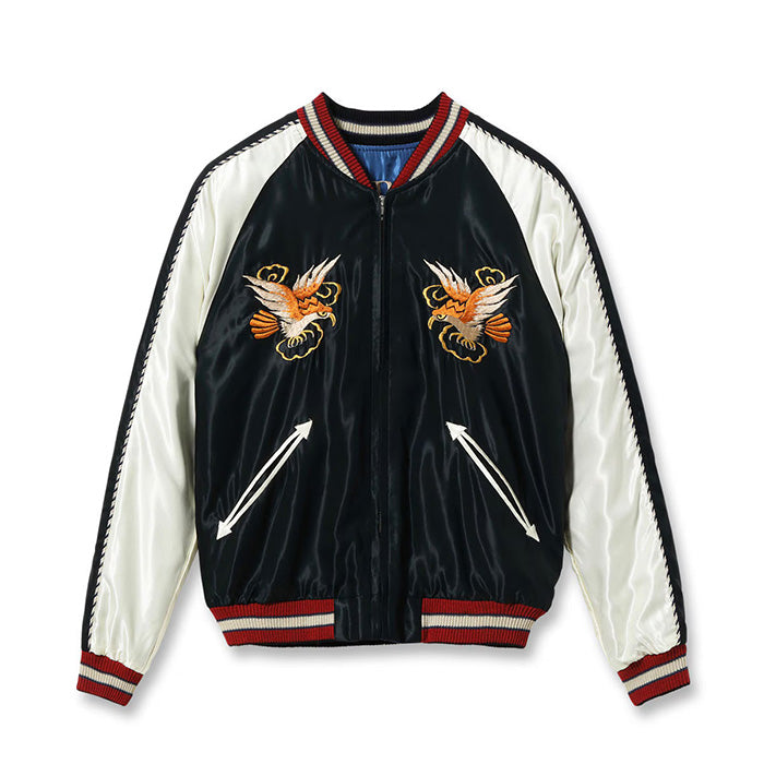 TAILOR TOYO Lot No. TT15972-119 / Early 1950s Style Acetate Souvenir Jacket “EAGLE” × “ROARING TIGER”