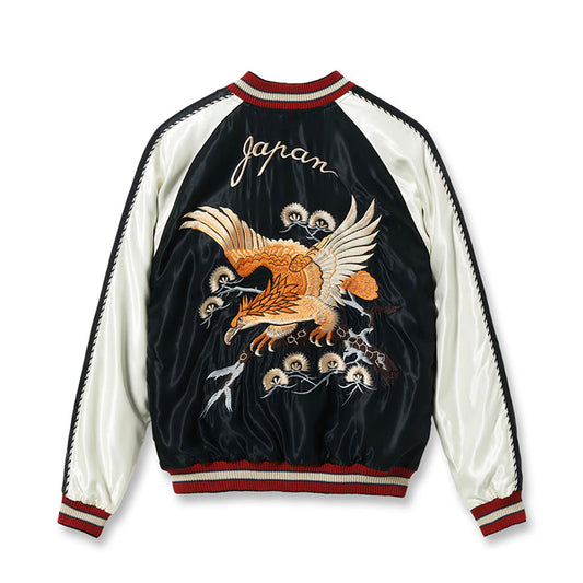 TAILOR TOYO Lot No. TT15972-119 / Early 1950s Style Acetate Souvenir Jacket “EAGLE” × “ROARING TIGER”