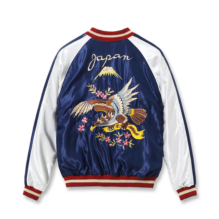 TAILOR TOYO  Lot No. TT15972-145 / Early 1950s Style Acetate Souvenir Jacket “ROARING TIGER” × “EAGLE”