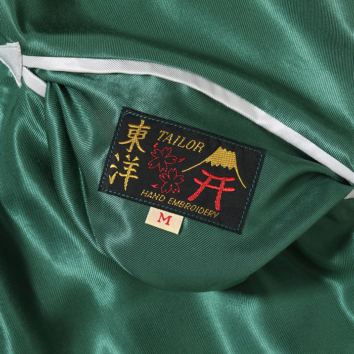 TAILOR TOYO  Lot No. TT15972-145 / Early 1950s Style Acetate Souvenir Jacket “ROARING TIGER” × “EAGLE”