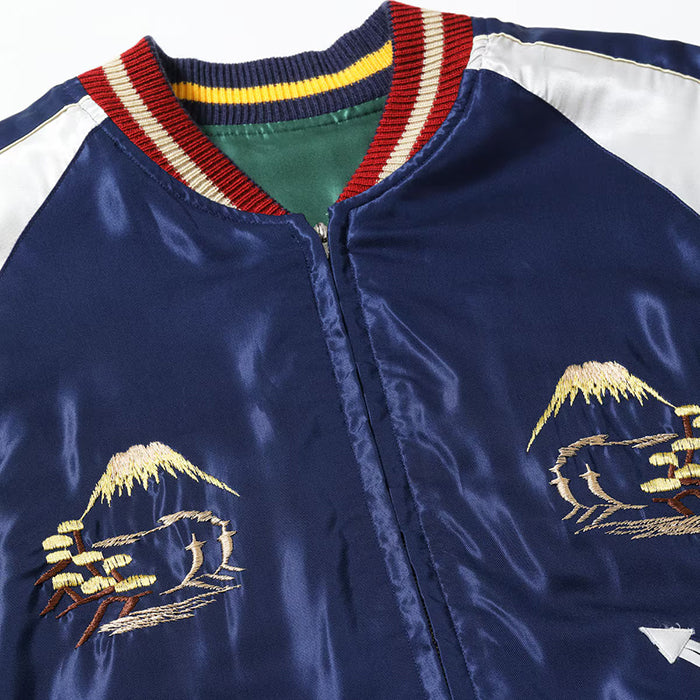 TAILOR TOYO  Lot No. TT15972-145 / Early 1950s Style Acetate Souvenir Jacket “ROARING TIGER” × “EAGLE”