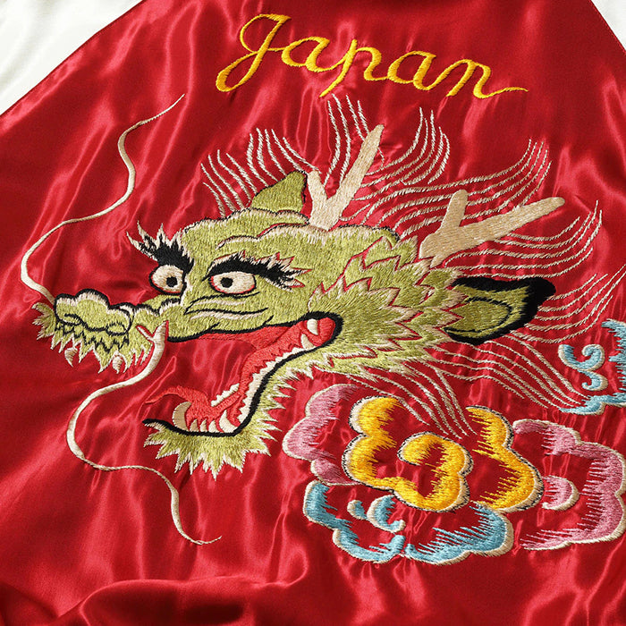 TAILOR TOYO  Lot No. TT15972-159 / Early 1950s Style Acetate Souvenir Jacket “BLACK EAGLE” × “DRAGON HEAD”