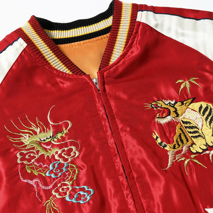 TAILOR TOYO  Lot No. TT15972-159 / Early 1950s Style Acetate Souvenir Jacket “BLACK EAGLE” × “DRAGON HEAD”