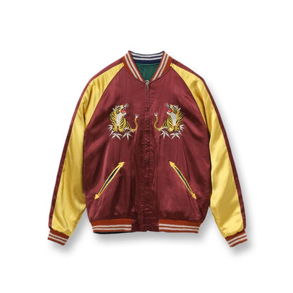 テーラー東洋 Lot No. TT15416-145 Late 1940s Style Acetate Souvenir Jacket “KOSHO & CO.” Special Edition “DRAGON & JAPAN MAP” × “ROARING TIGER”