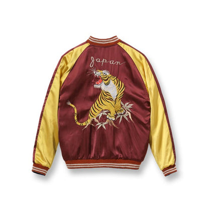 テーラー東洋 Lot No. TT15416-145 Late 1940s Style Acetate Souvenir Jacket “KOSHO & CO.” Special Edition “DRAGON & JAPAN MAP” × “ROARING TIGER”
