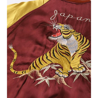 テーラー東洋 Lot No. TT15416-145 Late 1940s Style Acetate Souvenir Jacket “KOSHO & CO.” Special Edition “DRAGON & JAPAN MAP” × “ROARING TIGER”