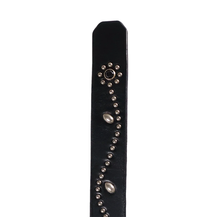 FULL COUNT 6216HTC Flower Studs Belt by Zip Stevenson HTC