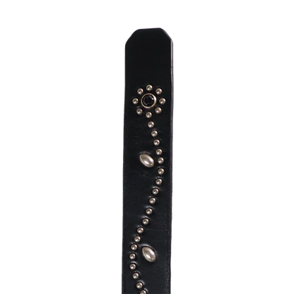 FULL COUNT 6216HTC Flower Studs Belt by Zip Stevenson HTC