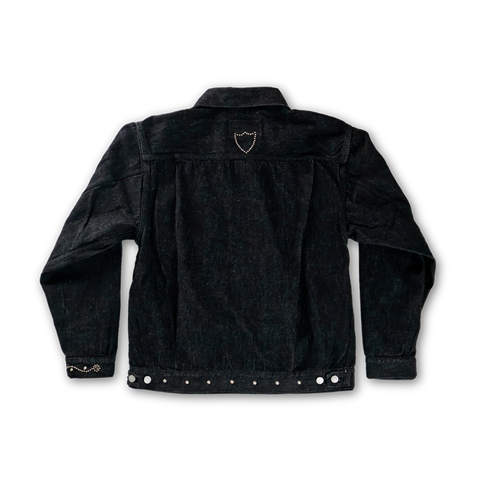 FULL COUNT 2102BKSS-HTC Type 2 On Studs by Zip Stevenson HTC