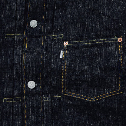 15.5oz TYPE 1 SLUB-NEP DENIM JACKET(3111)