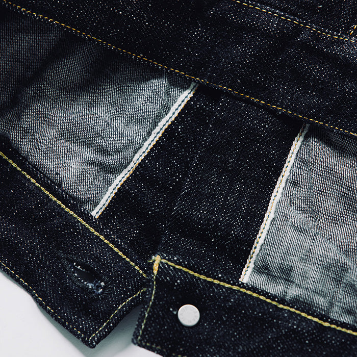 15.5oz TYPE 1 SLUB-NEP DENIM JACKET(3111)
