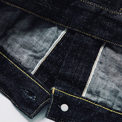 15.5oz TYPE 1 SLUB-NEP DENIM JACKET(3111)