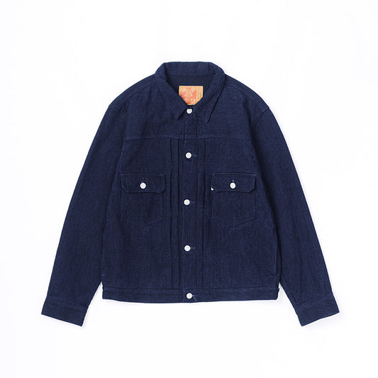 12oz CUBE SASHIKO DENIM TYPE 2 JACKET(3220)