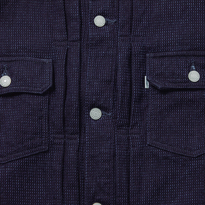 12oz CUBE SASHIKO DENIM TYPE 2 JACKET(3220)