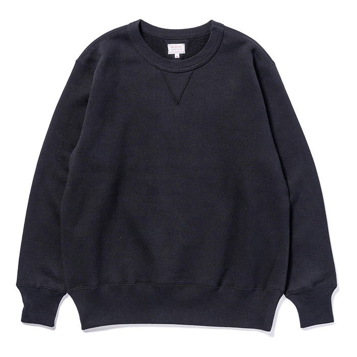 10 OZ. LOOPWHEEL CREWNECK SWEATSHIRT:ブラック