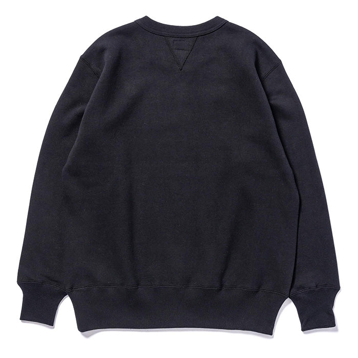 10 OZ. LOOPWHEEL CREWNECK SWEATSHIRT:ブラック