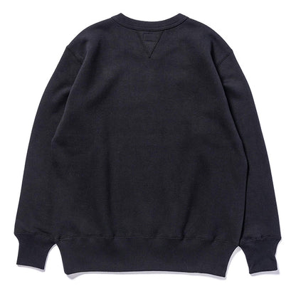 10 OZ. LOOPWHEEL CREWNECK SWEATSHIRT:ブラック