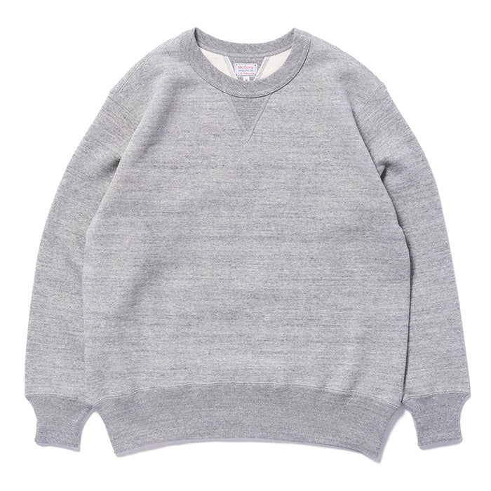 10 OZ. LOOPWHEEL CREWNECK SWEATSHIRT:グレー