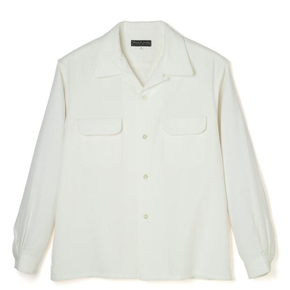 Double Cloth Flap Pocket Shirt - White -