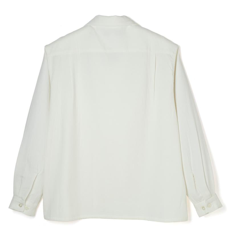 Double Cloth Flap Pocket Shirt - White -