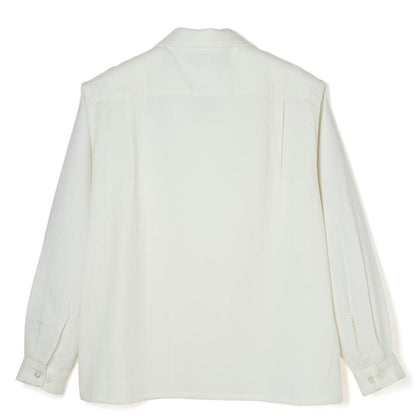 Double Cloth Flap Pocket Shirt - White -
