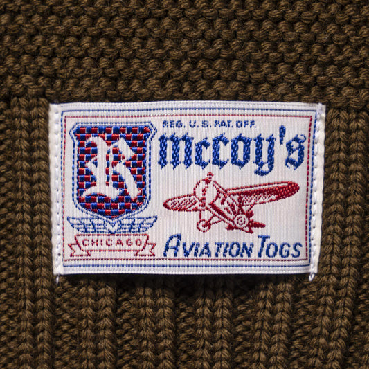 SCARF, WOOL-KNIT:OLIVE