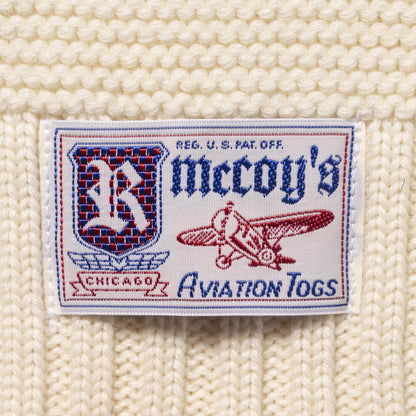 SCARF, WOOL-KNIT:ECRU