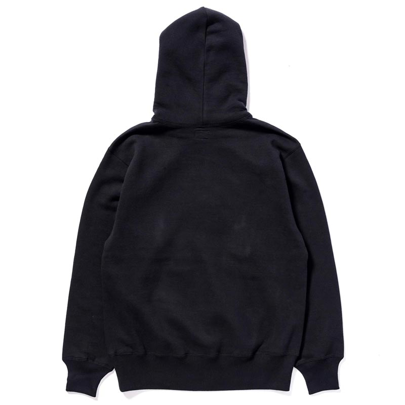 ザ リアルマッコイズ MC24114 10 OZ. LOOPWHEEL HOODED SWEATSHIRT 030 ブラック メンズ スウェット プルオーバー パーカー