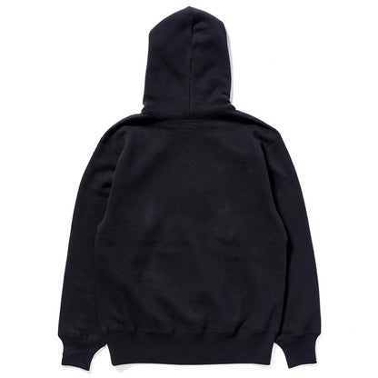 ザ リアルマッコイズ MC24114 10 OZ. LOOPWHEEL HOODED SWEATSHIRT 030 ブラック メンズ スウェット プルオーバー パーカー
